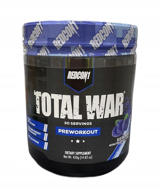 Redcon1 Total War Blue Raspberry 420g Pre-workout Blue Raspberry