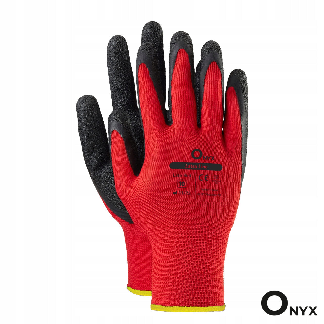 Redlatex Latex Coated Work Gloves Size 10 - XL 12 Pairs Medical device no