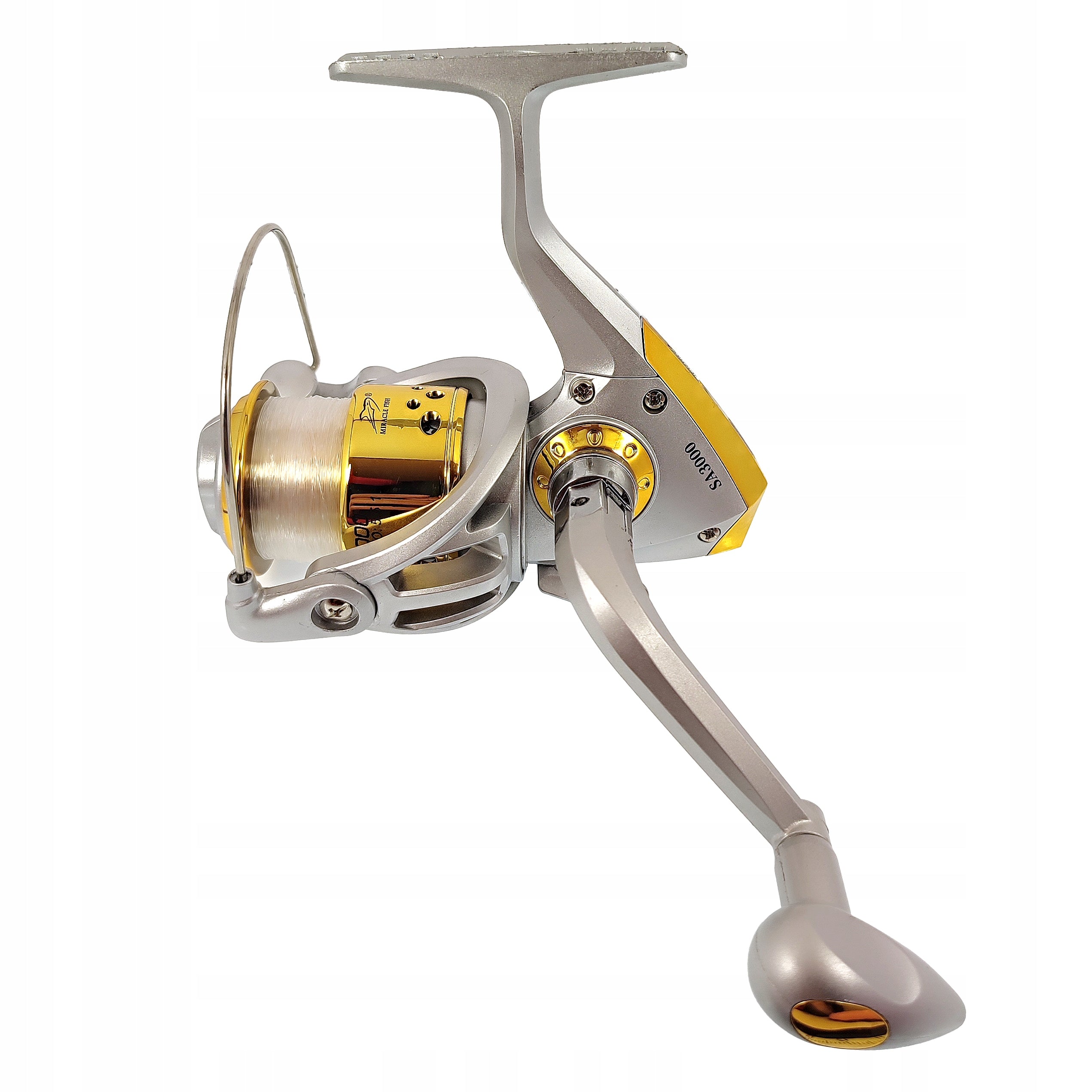 Reel SA 3000 5.5:1 6 bearings front brake + line Miracle Fish Brand Miracle Fish