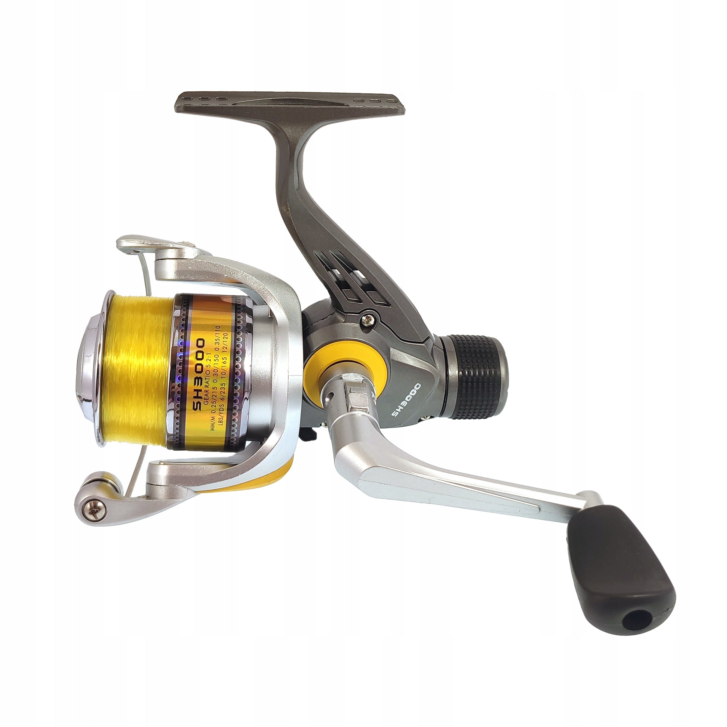 Reel SH3000 5.2:1 with Line 6 Bearings Rear Brake Miracle Fish Packaging status original