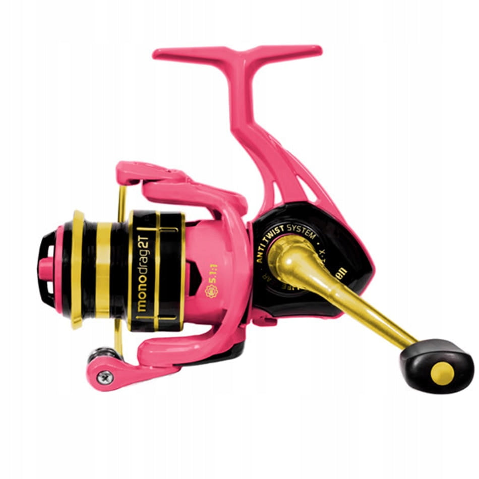 Reel for fishing machine pink Delphin Queen 3000 3T Brand Delphin