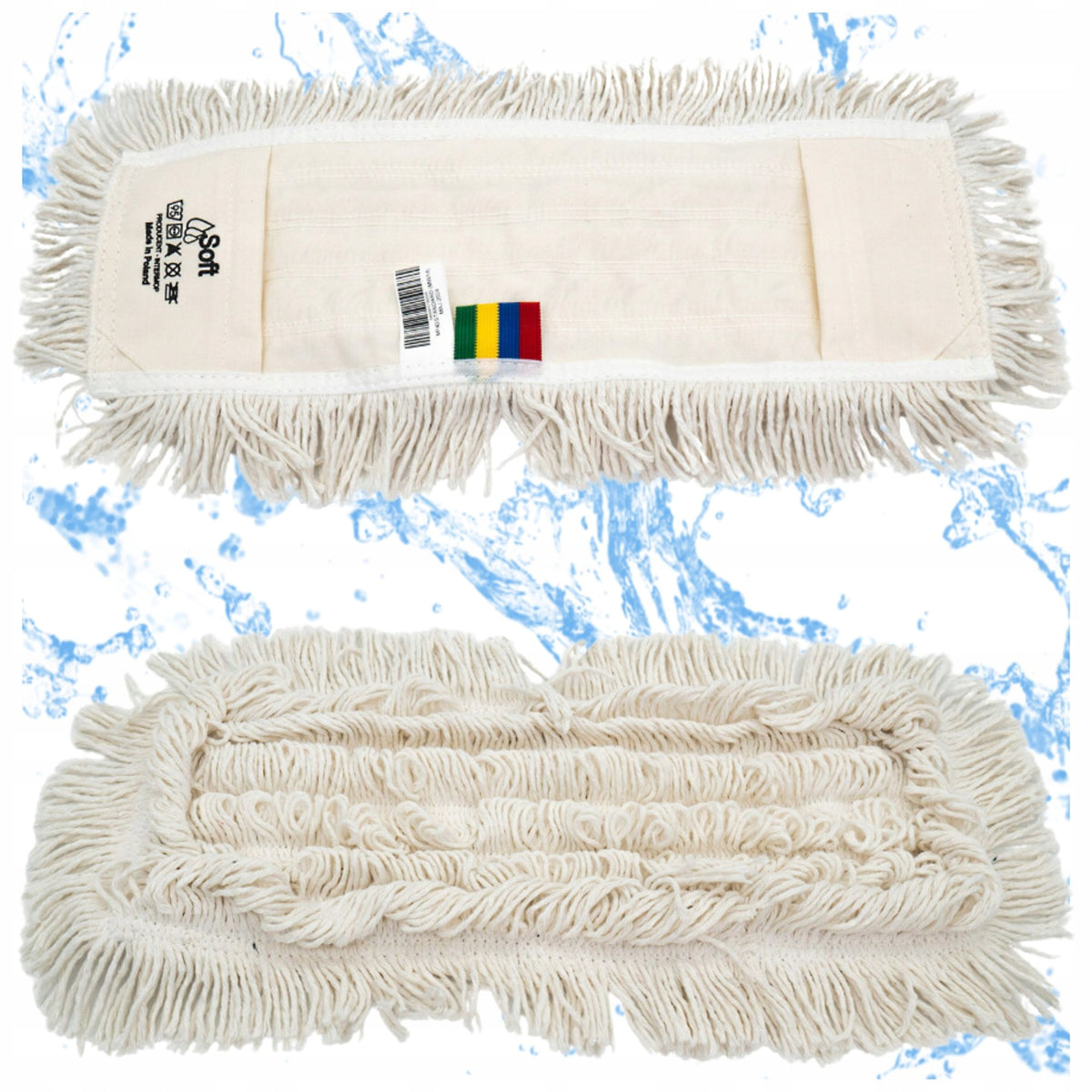 Refill for Flat Mop Cotton Pocket Overlay Soft Standard 40cm