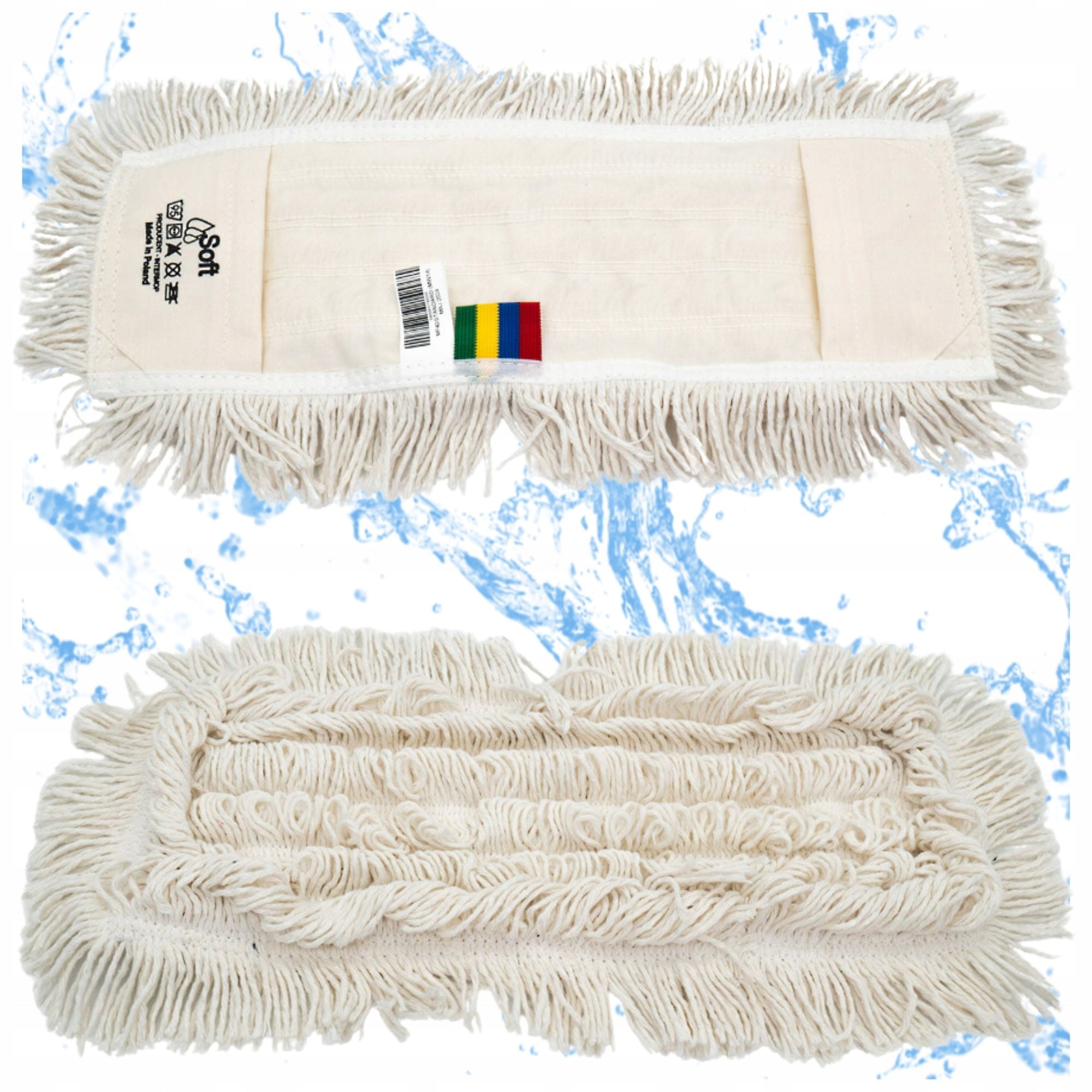 Refill for Flat Mop Cotton Pocket Overlay Soft Standard 40cm