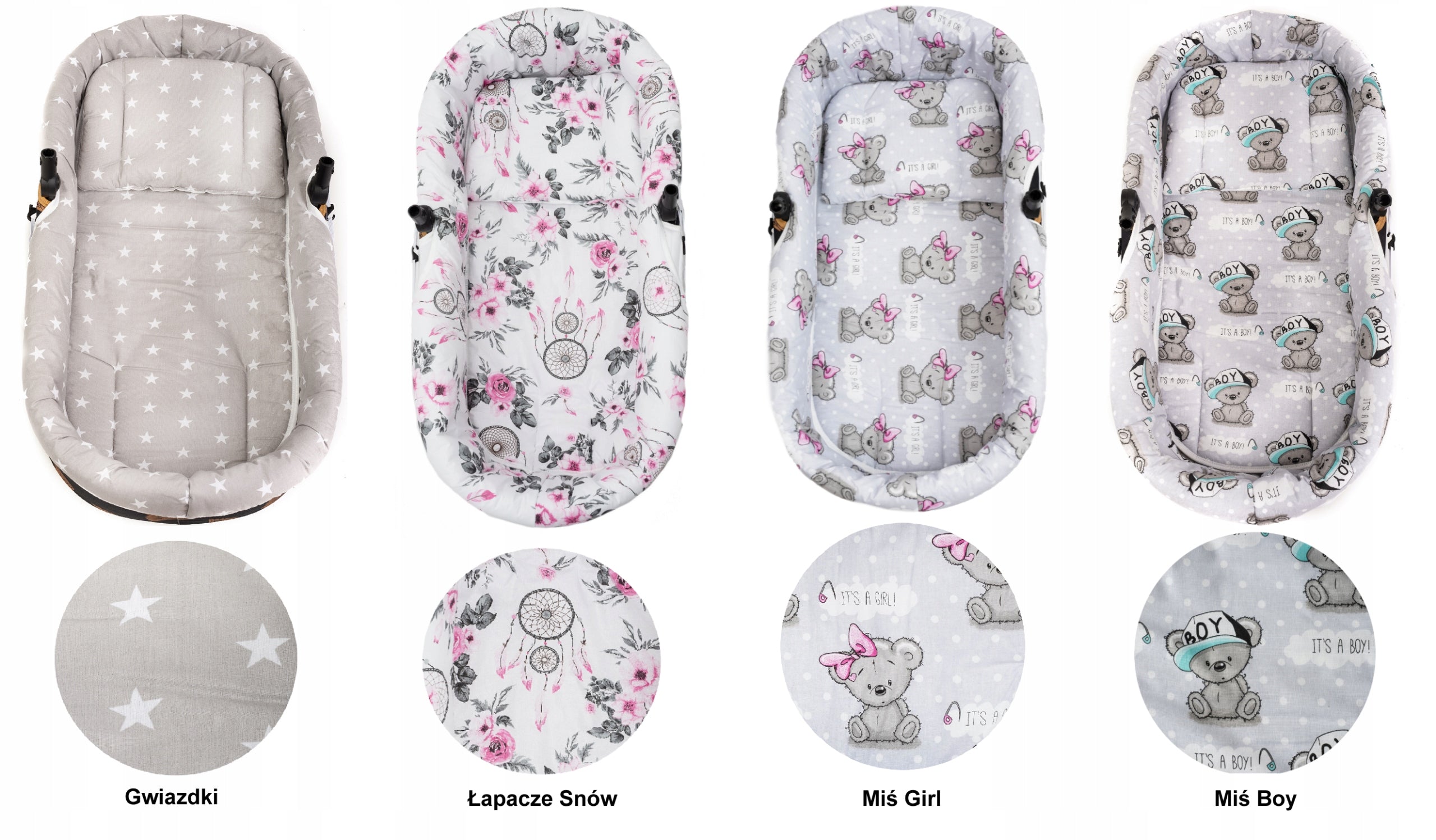 Refill for gondola stroller swaddle insert + mattress + pillow 3in1 Jackmar Manufacturer code WDGKC