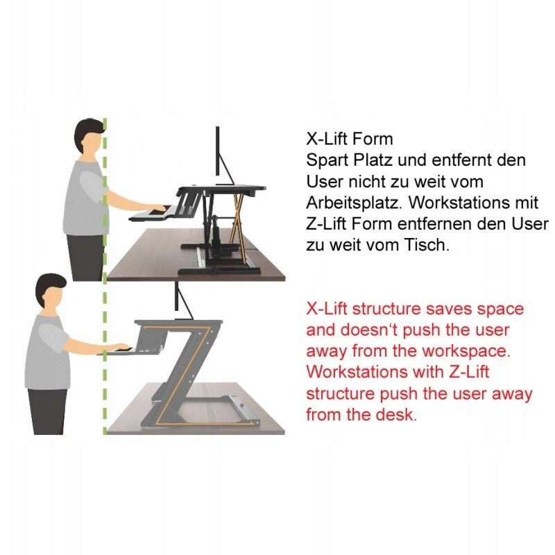 Reflecta ERGO Sit-Stand Workstation DS950 stojan na laptop Brand Reflecta