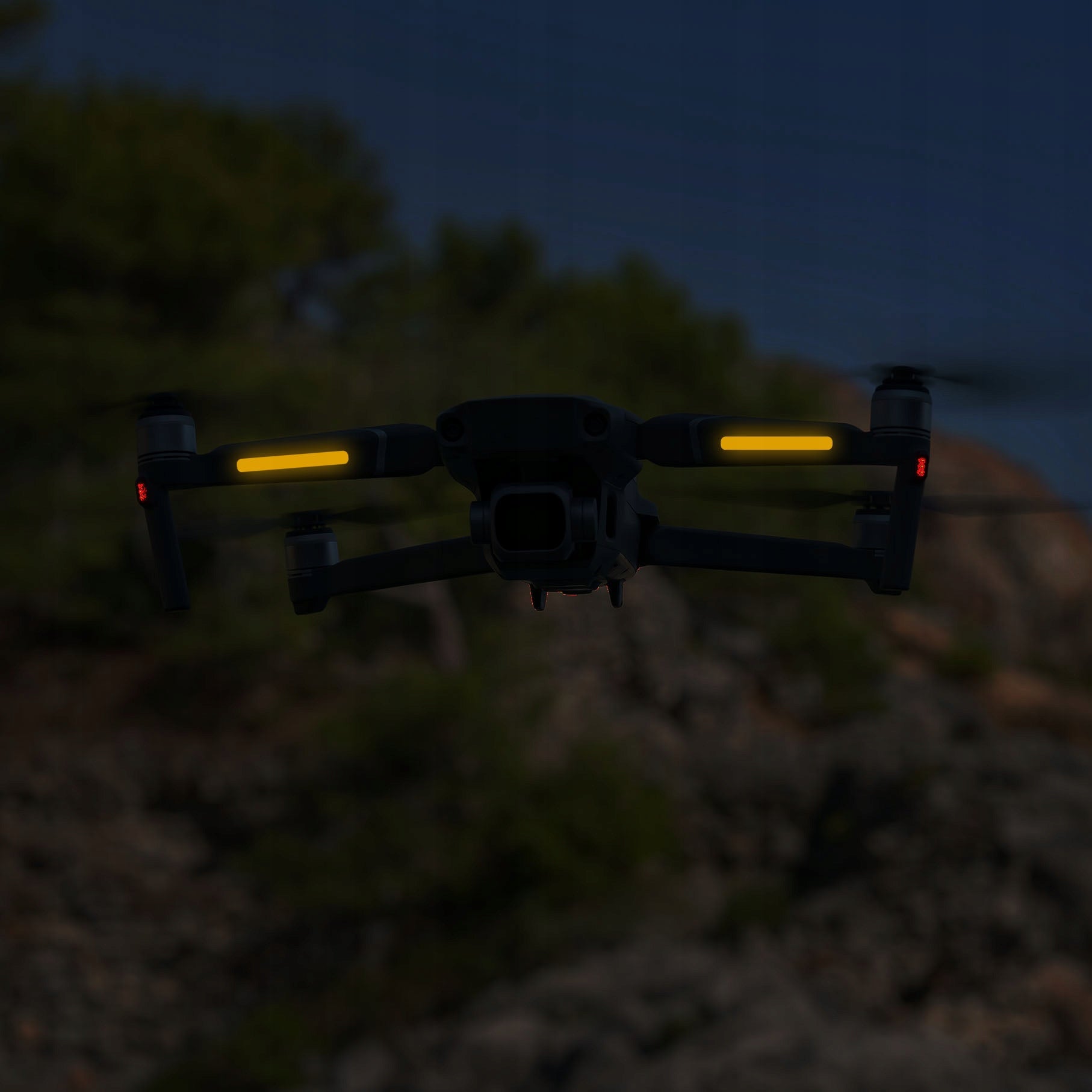 Reflective stickers for drone yellow set Brand no brand