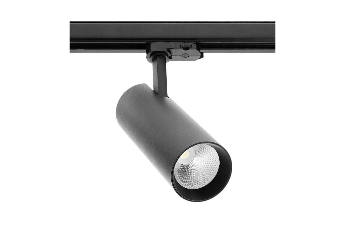 Die Lampe wird in die Schiene T-Line 30W 38° 4000K, schwarz eingebaut