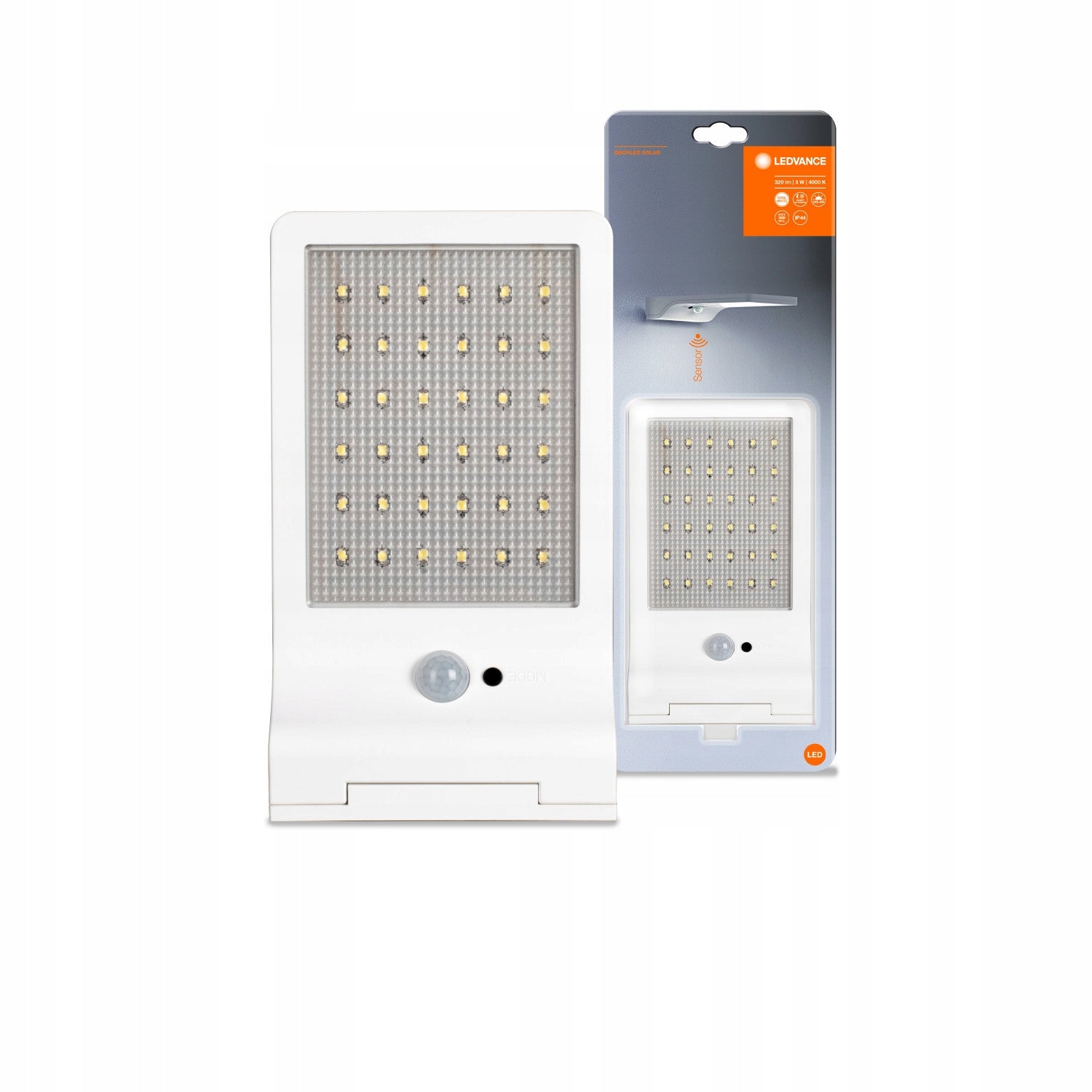 Reflektor LED so solárnym panelom+PIR LEDVANCE DOORLED WHITE Brand Ledvance