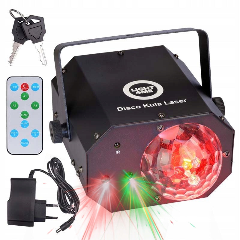LIGHT4ME DISCO BALL LASER daugiafunkcinis LED šviestuvas