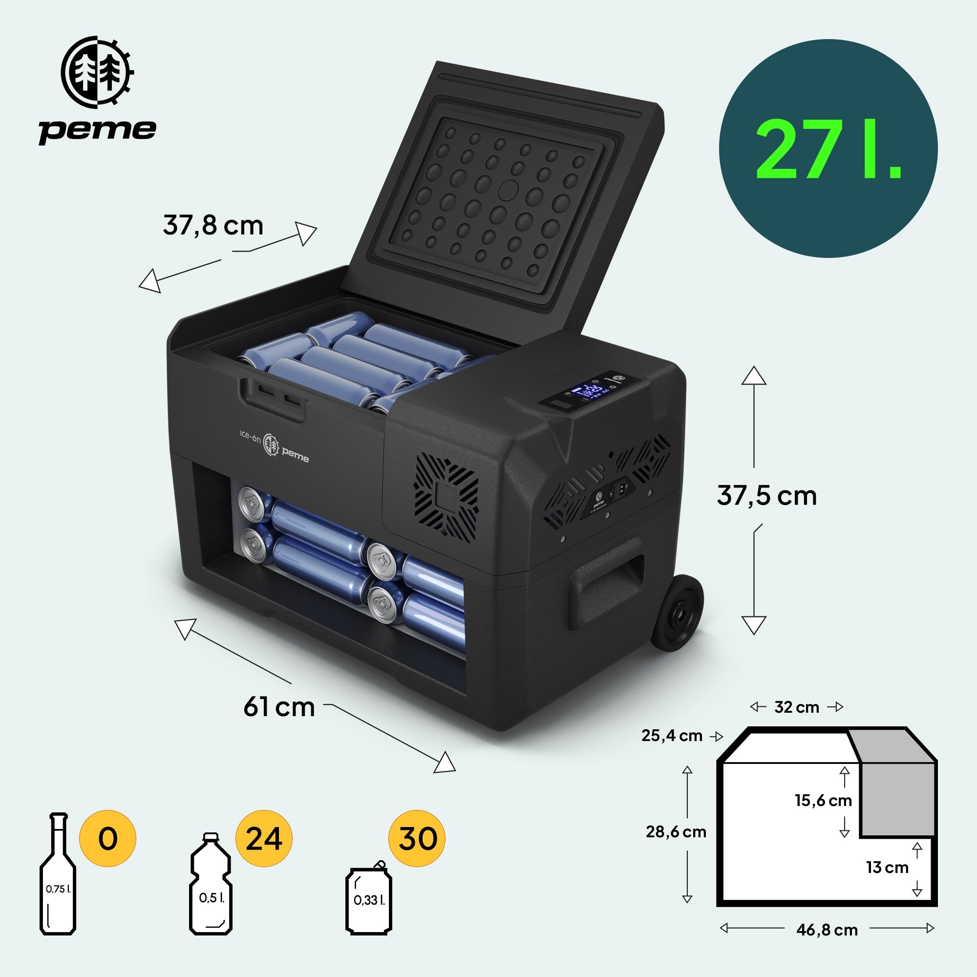 Refrigerator Compressor Tourist Car Freezer Expedition 30 Peme Manufacturer code 13258014