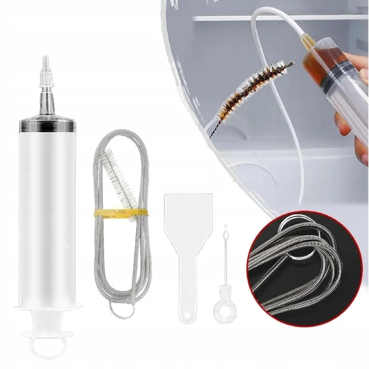 Refrigerator Drain Cleaning Kit Syringe Clearer Hose 5in1 Brand no brand