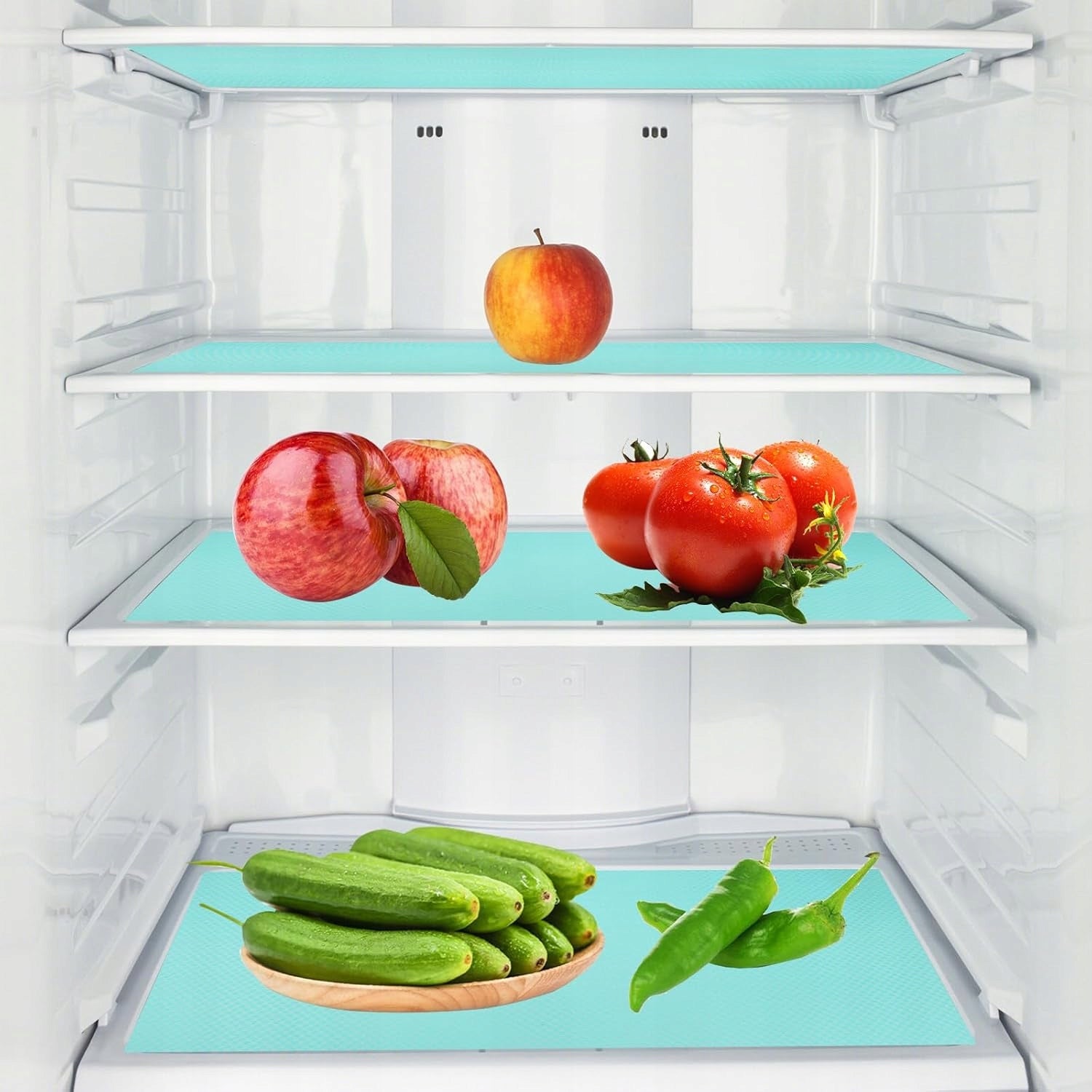 Refrigerator Mat Protective Antibacterial Mold for Shelves 4 Pcs BiL2 Brand no brand