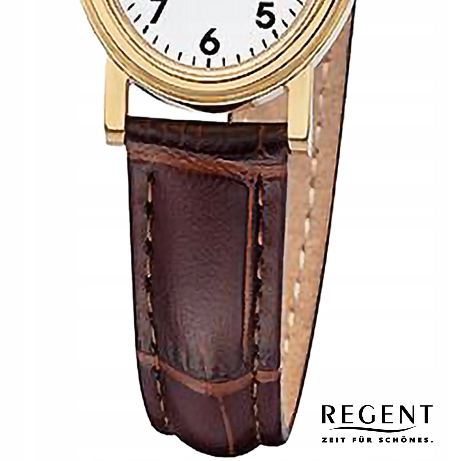 Regent Ladies Wristwatch Analogue Leather Strap Brown URF1306 Gender woman