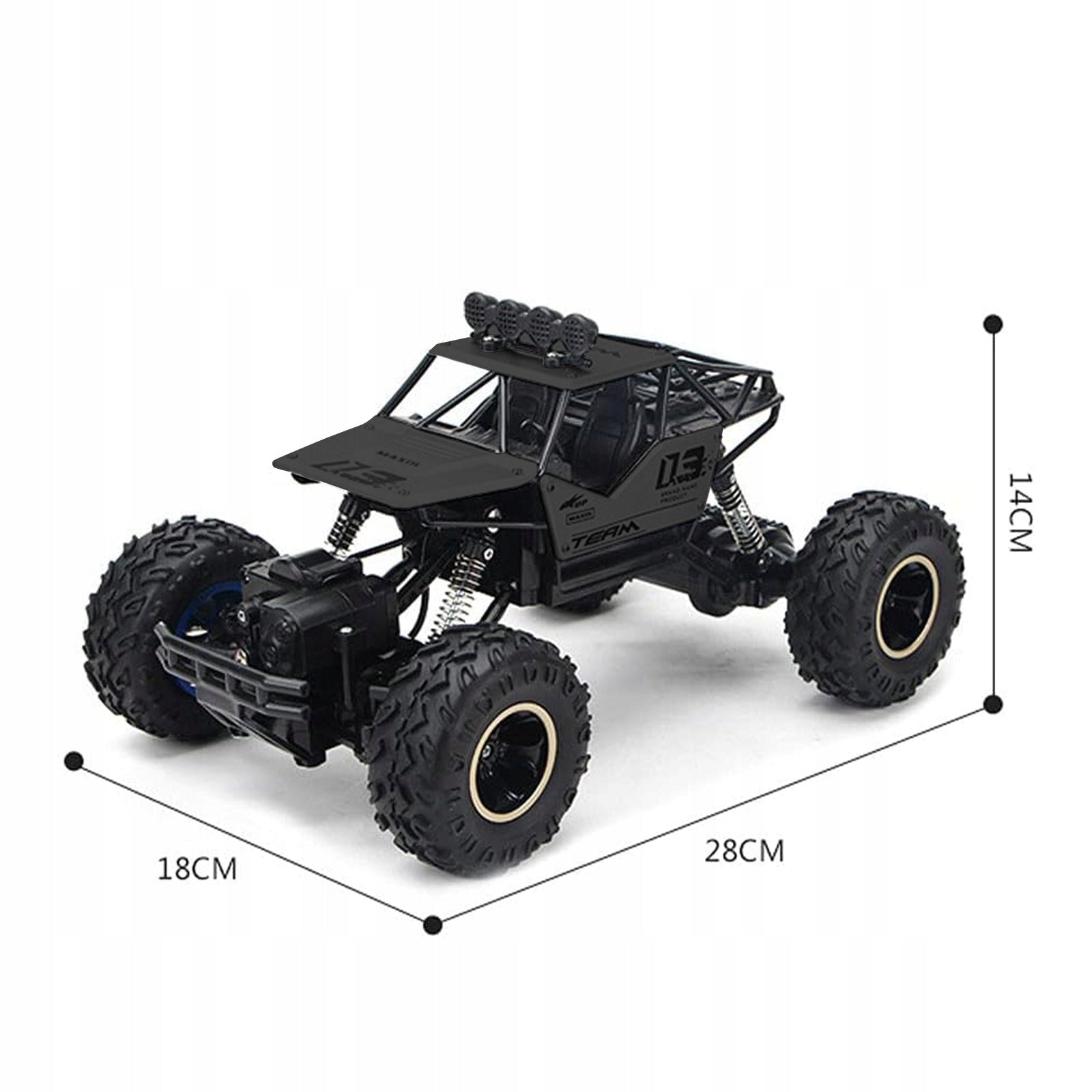 Remote Control Car RC OFF-ROAD CAR 4WD 2 BATTERIES GIFT FOR CHILDRENS Alloy Brand no brand