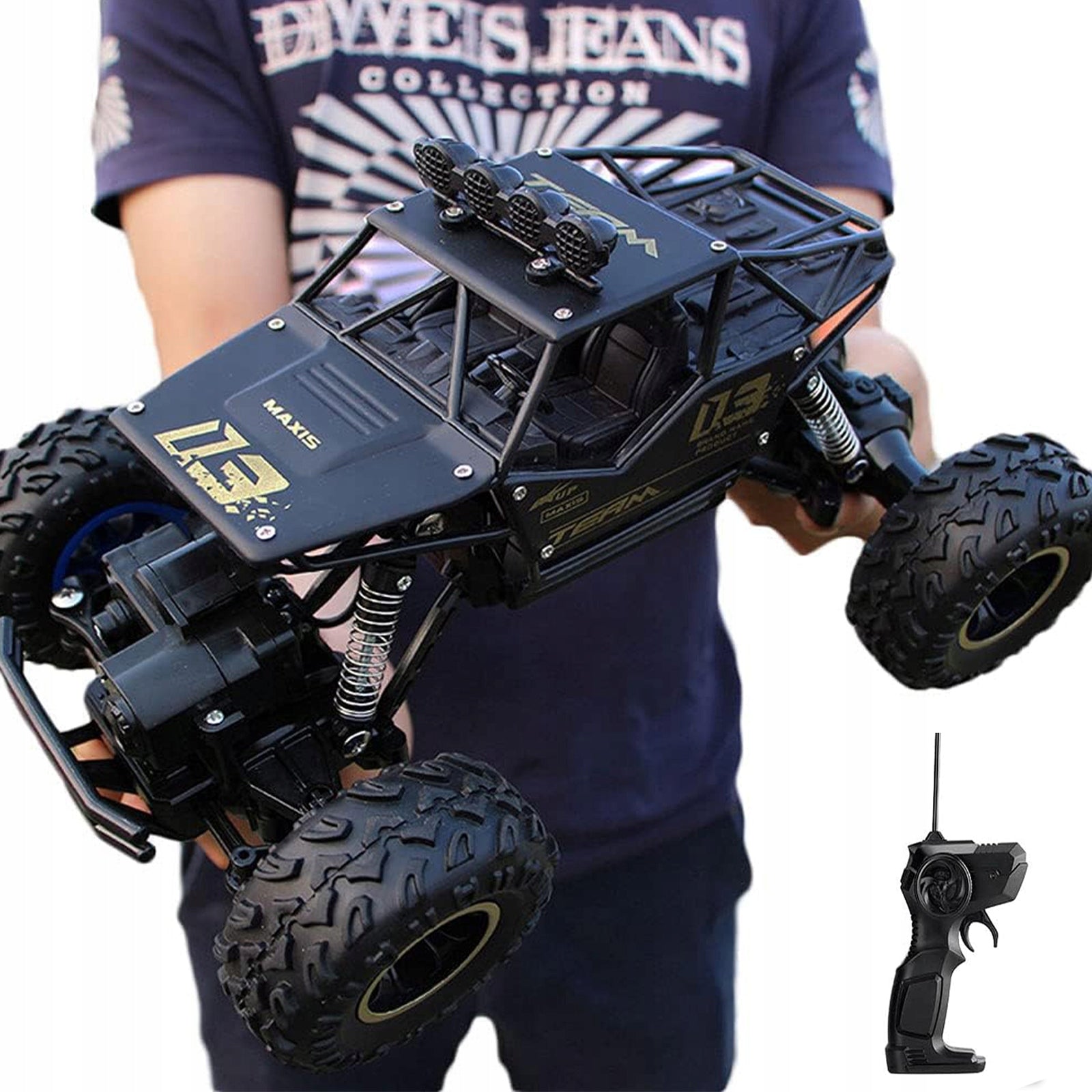 Remote Control Car RC OFF-ROAD CAR 4WD 2 BATTERIES GIFT FOR CHILDRENS Alloy
