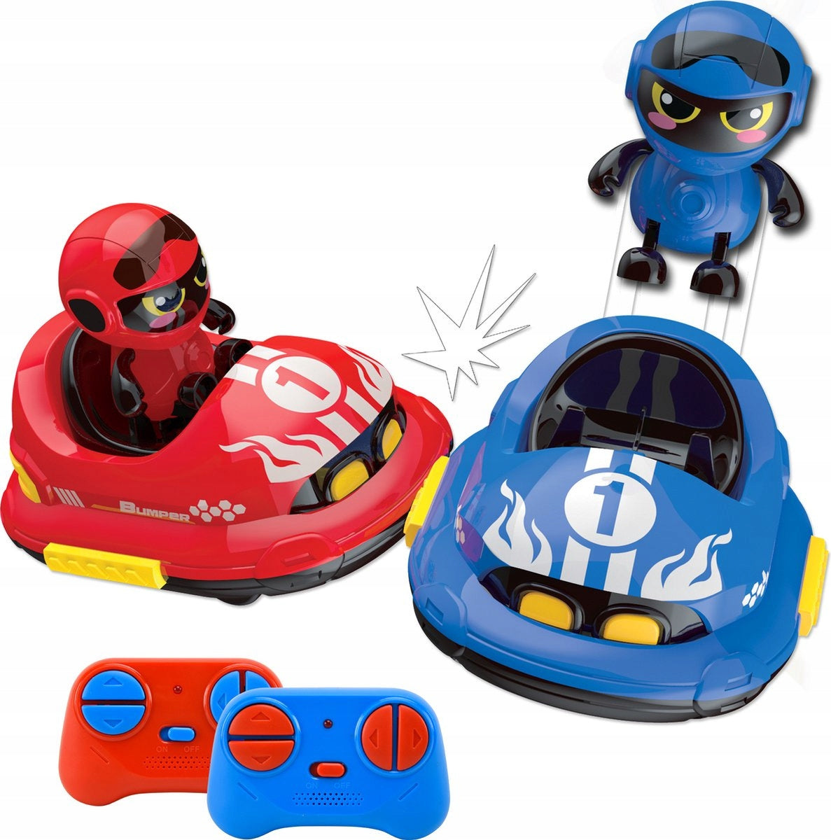 Remote Controlled 2 Cars Driver RC Battle Bumper CAR BUMPERS Brand Gear 2 Play