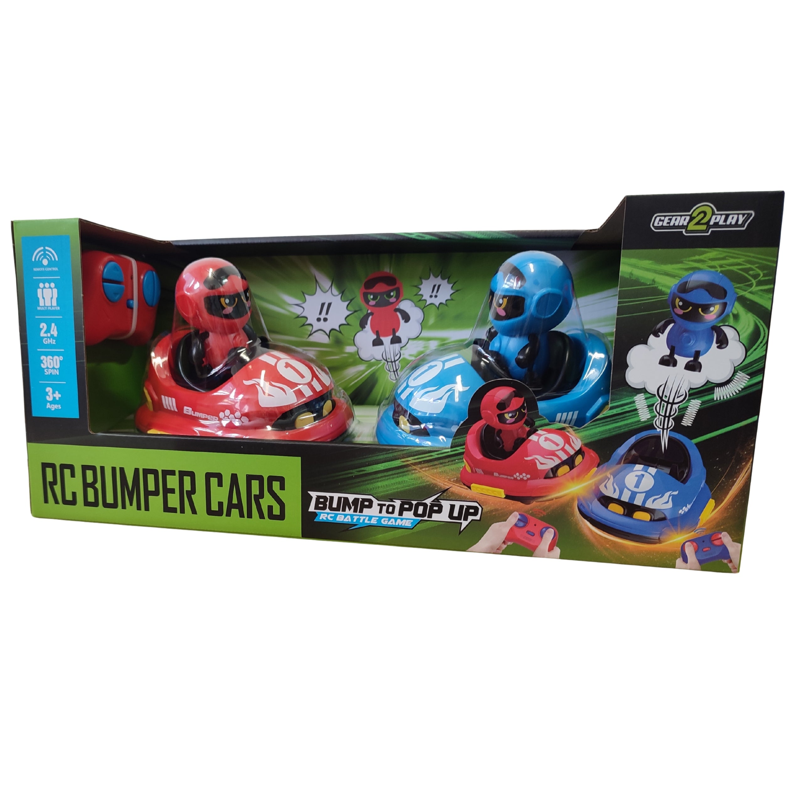 Remote Controlled AUTO CAR Speed Bumper Cars Go-Kart Battle For 2 Players