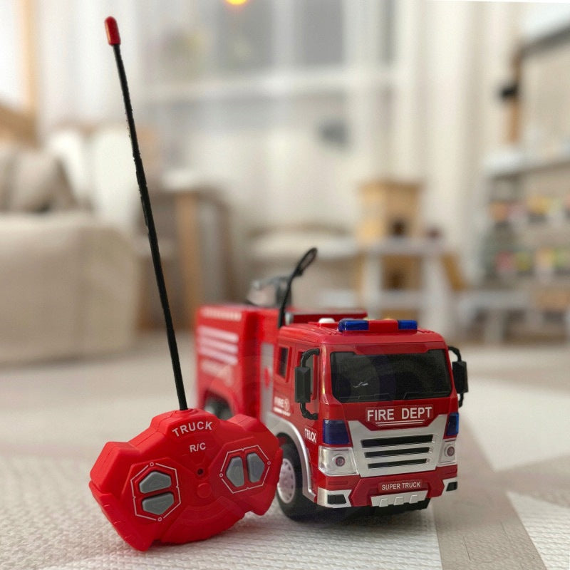 Remote Controlled Auto Fire Truck RC Water Spray Function WOOPIE Brand Woopie