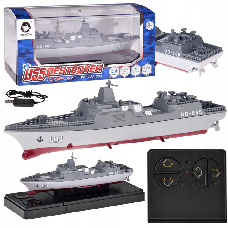 Remote Controlled Battle Ship Destroyer DD55 Scale 1:890 5905258542126