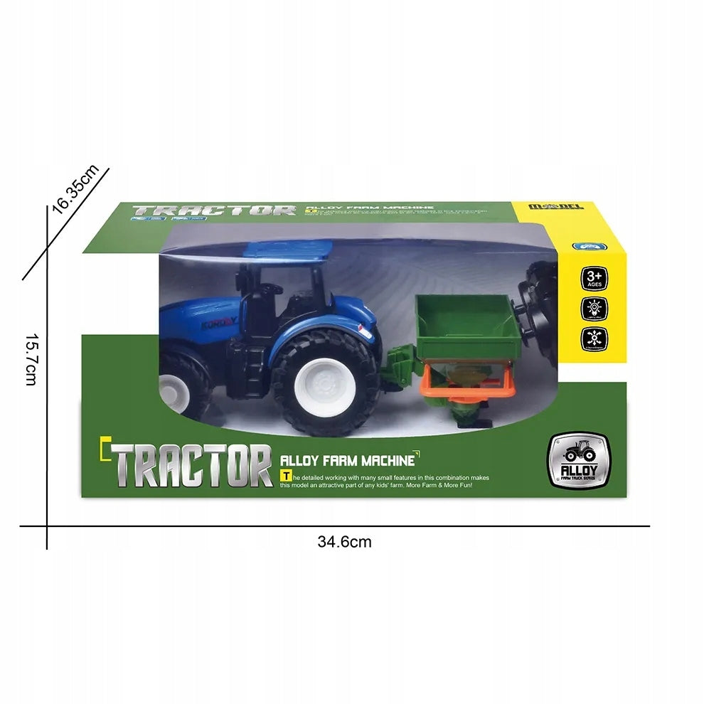 Remote Controlled Blue Tractor with Seeder Fun for Small Farmers Brand no brand