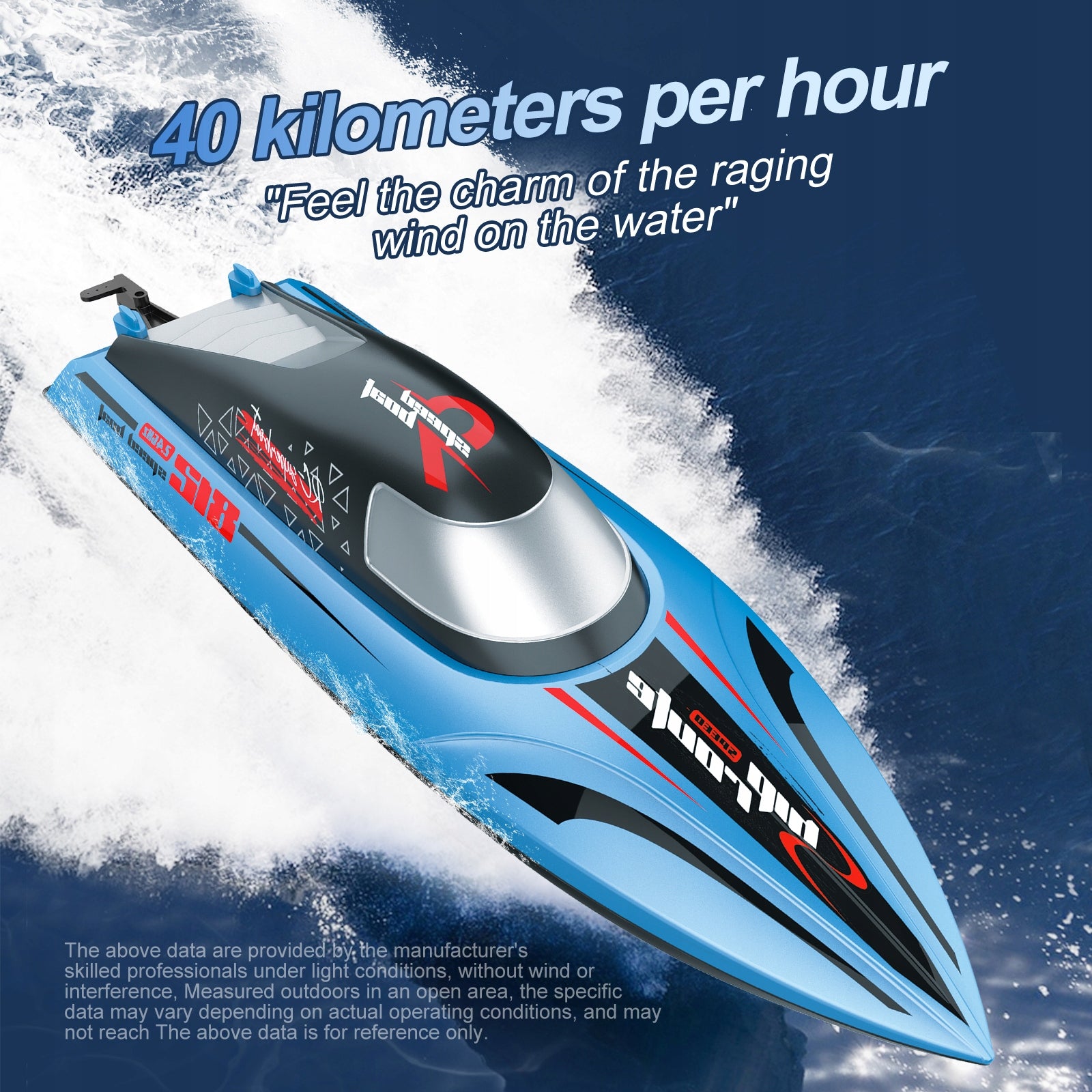 Remote Controlled Boat Outdoor Toy Boat 2.4g 40km/h ORANGE Brand Arhatreya