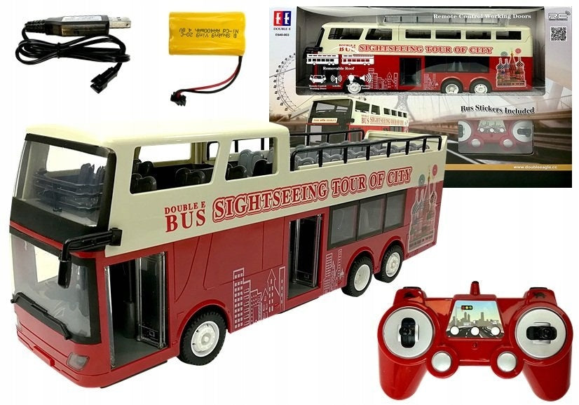 Remote Controlled Bus R/ C 2. 4G 1:18 Double E