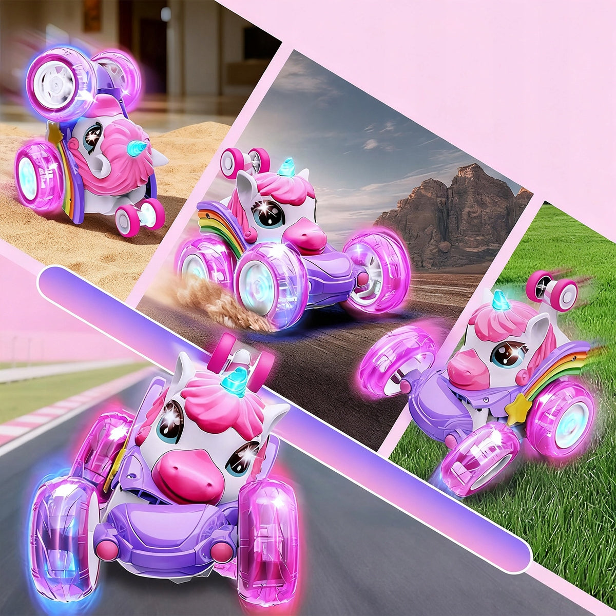 Remote Controlled Car Dump Truck 2.4G LED for Kids Unicorn Gift Brand no brand