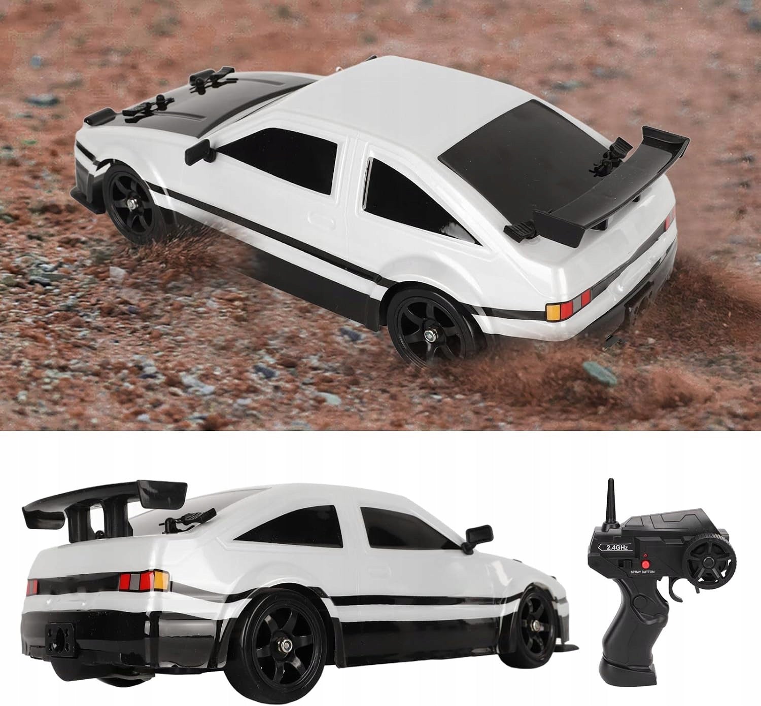 Remote Controlled Car HB Toys Drift 1:16 White with LED Effects Manufacturer code SC16A03 ZW