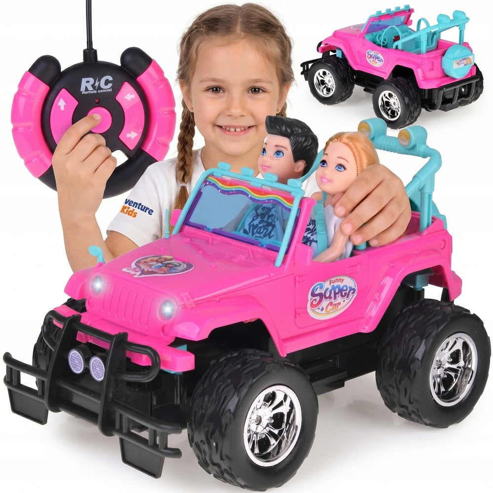 Remote Controlled Car Pink For Dolls For Remote Control Gift Children Girls