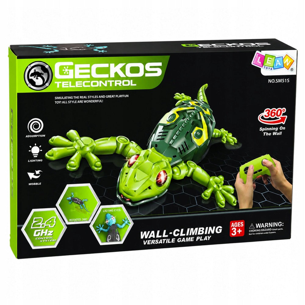 Remote Controlled Gecko RC Lizard Walks On Wall 360 Interactive