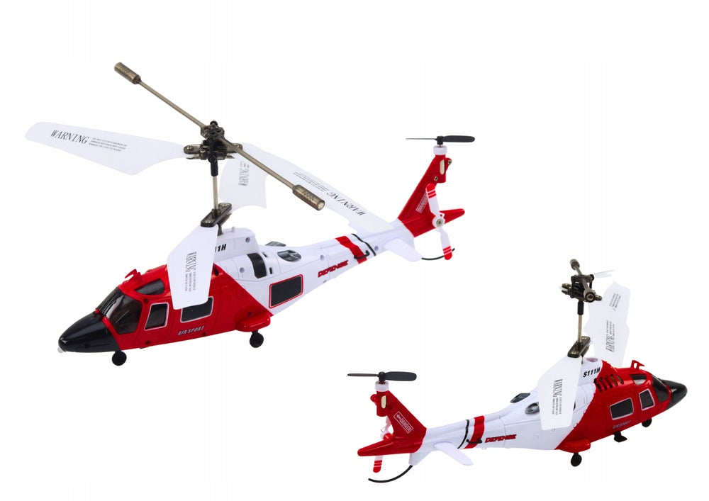Remote Controlled Helicopter RC Gyroscope Syma S111H Red Brand LEAN Toys