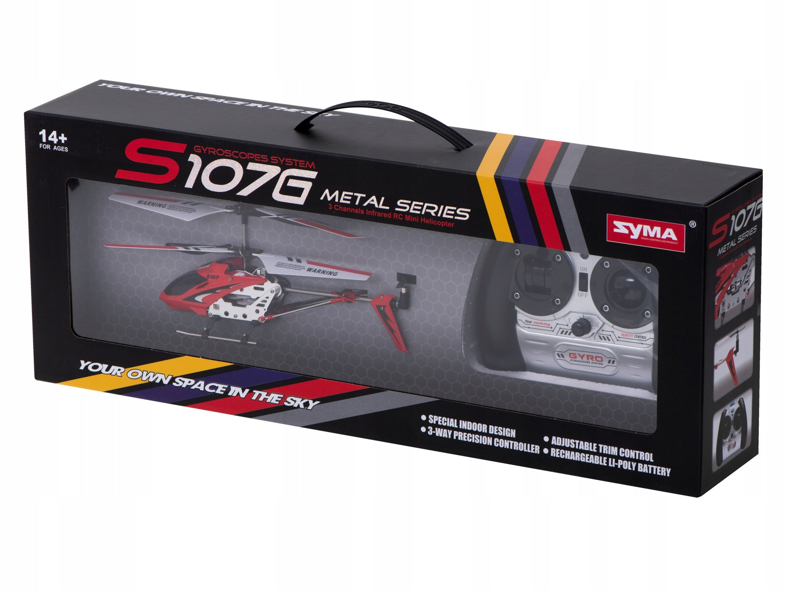 Remote Controlled Helicopter for RC Remote Control SYMA S107G red Kik