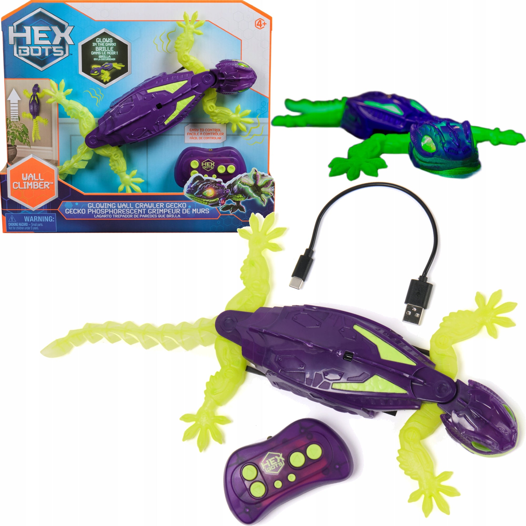 Remote Controlled Lizard Spin Master Purple Crawling 4+