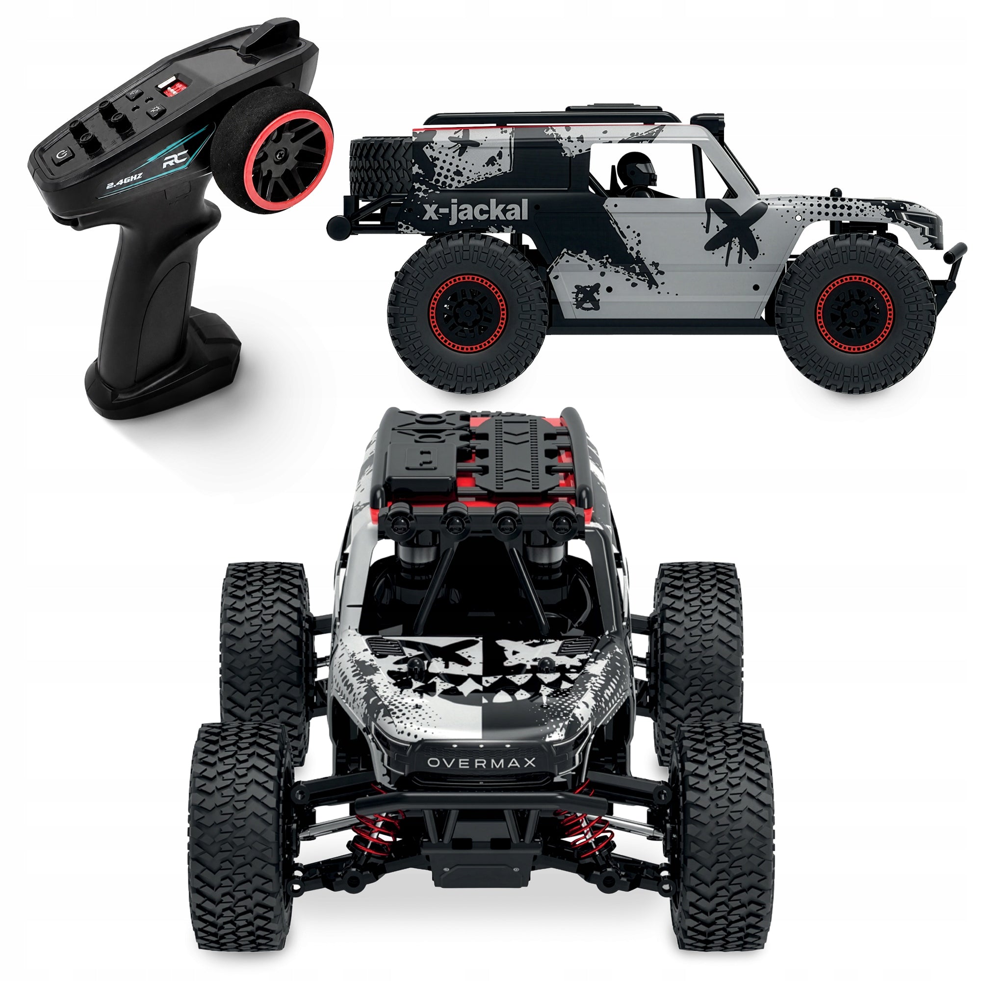 Remote Controlled Off-Road Car 4x4 Auto RC CRAWLER LED Durable Packaging status original