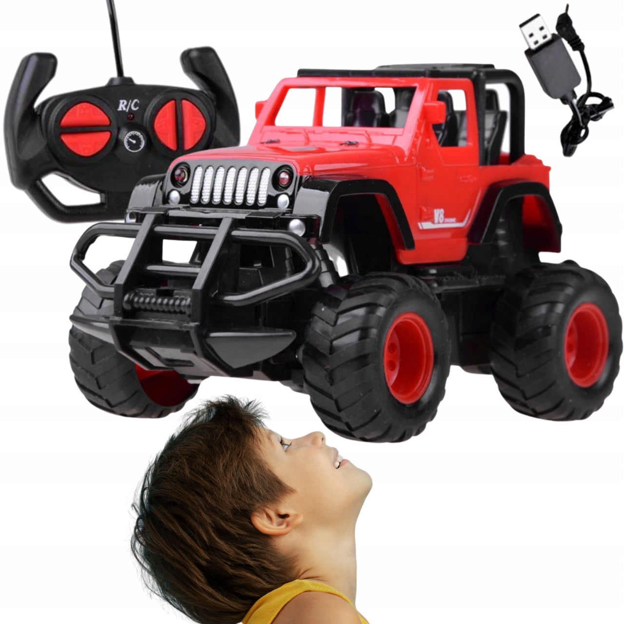 Remote Controlled Off-Road Car Large Car RC Offroad Realistic