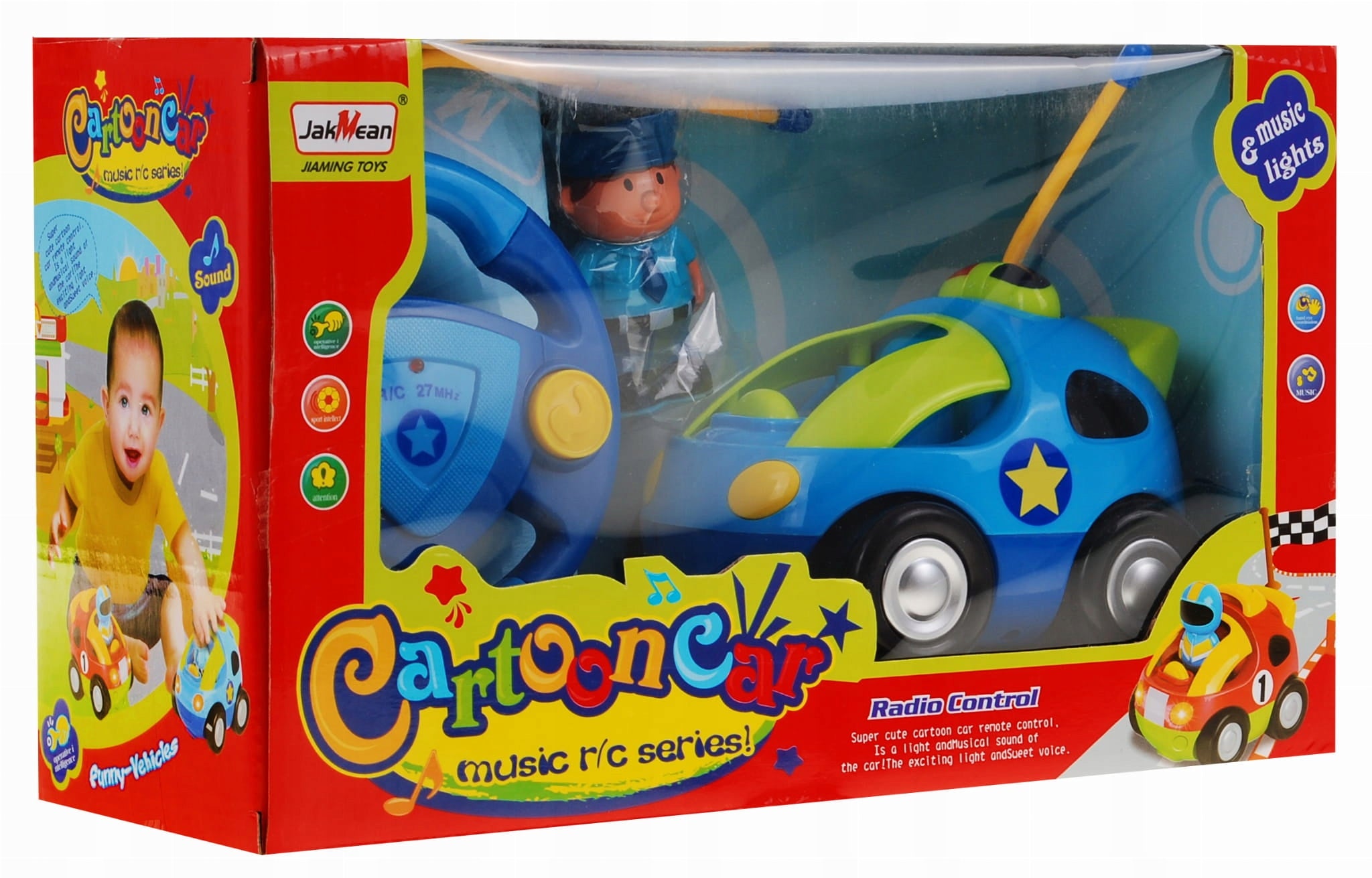 Remote Controlled Police Car for Kids 3+ Remote Control Steering Wheel Manufacturer code ZRC.6601