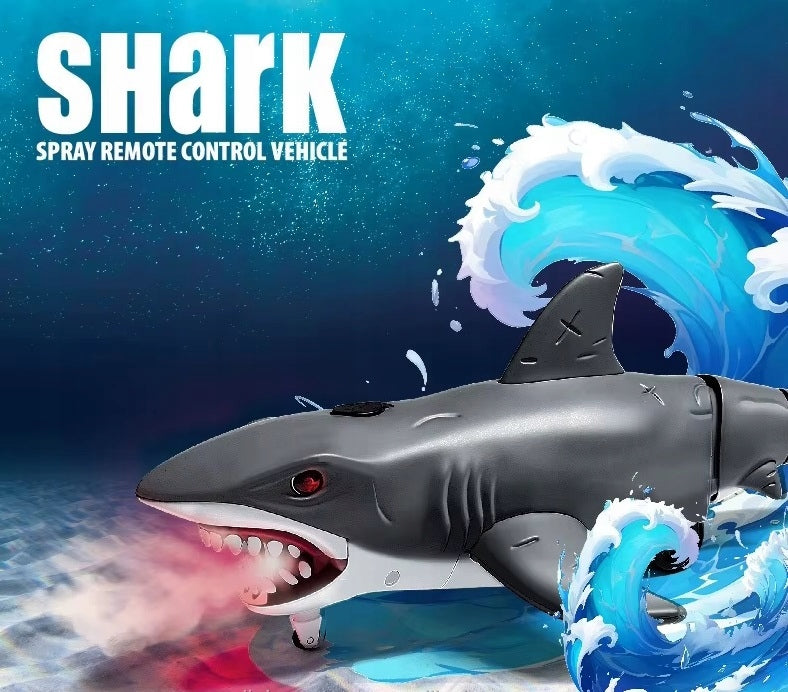 Remote Controlled RC Robot Interactive Shark with SMOKE Light for Remote Control Packaging status original