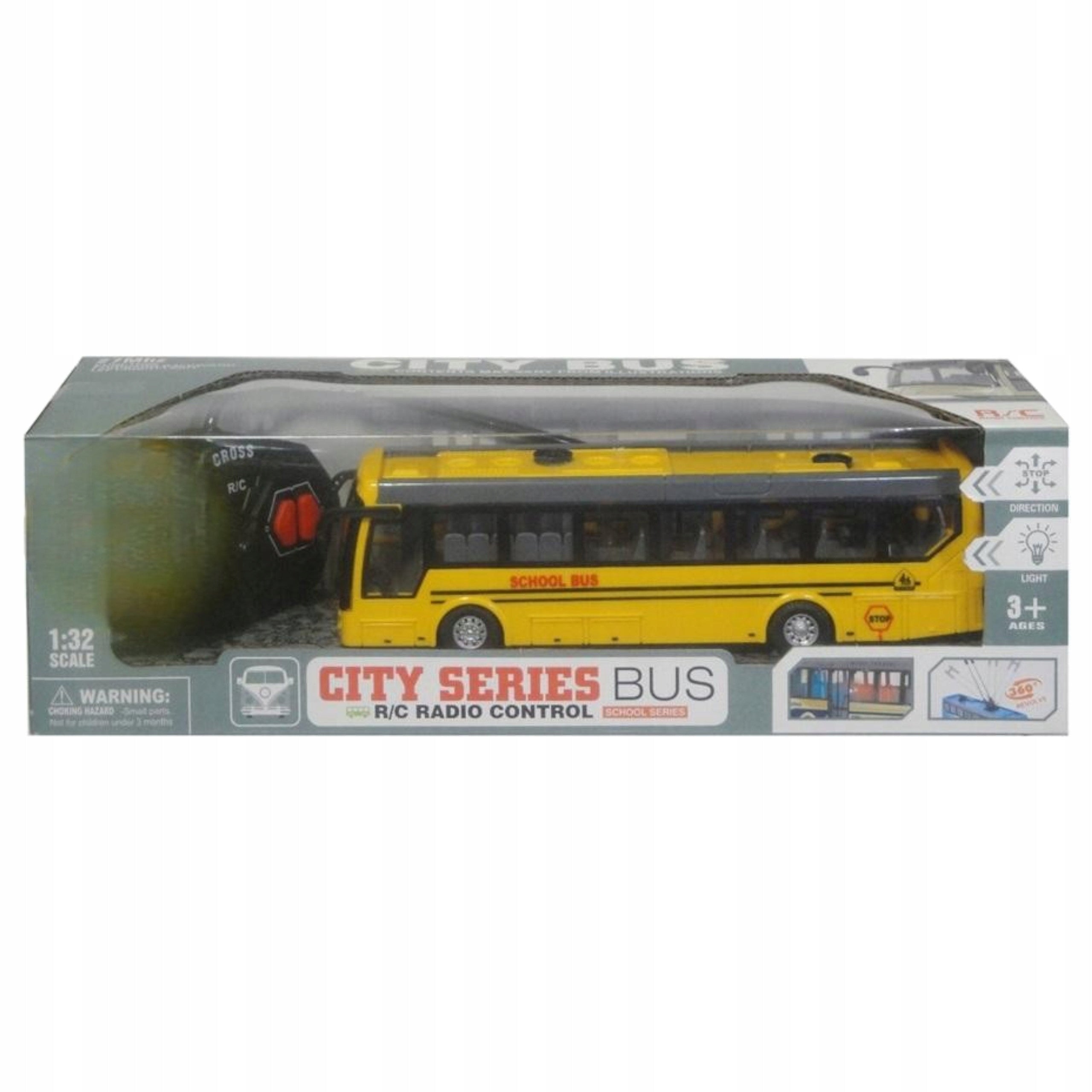 Remote Controlled School Bus | Realistic Driving and Glowing Lights Packaging status original