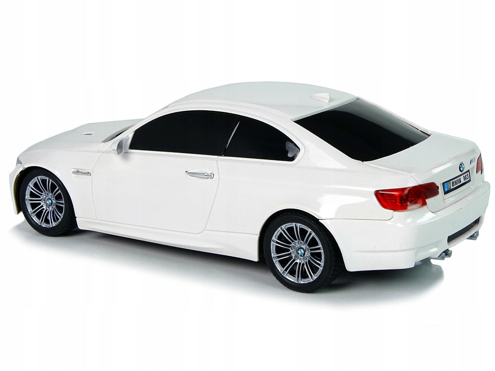 Remote controlled car BMW M3 white 230x100 mm Lean Toys Kid's age 8+ years
