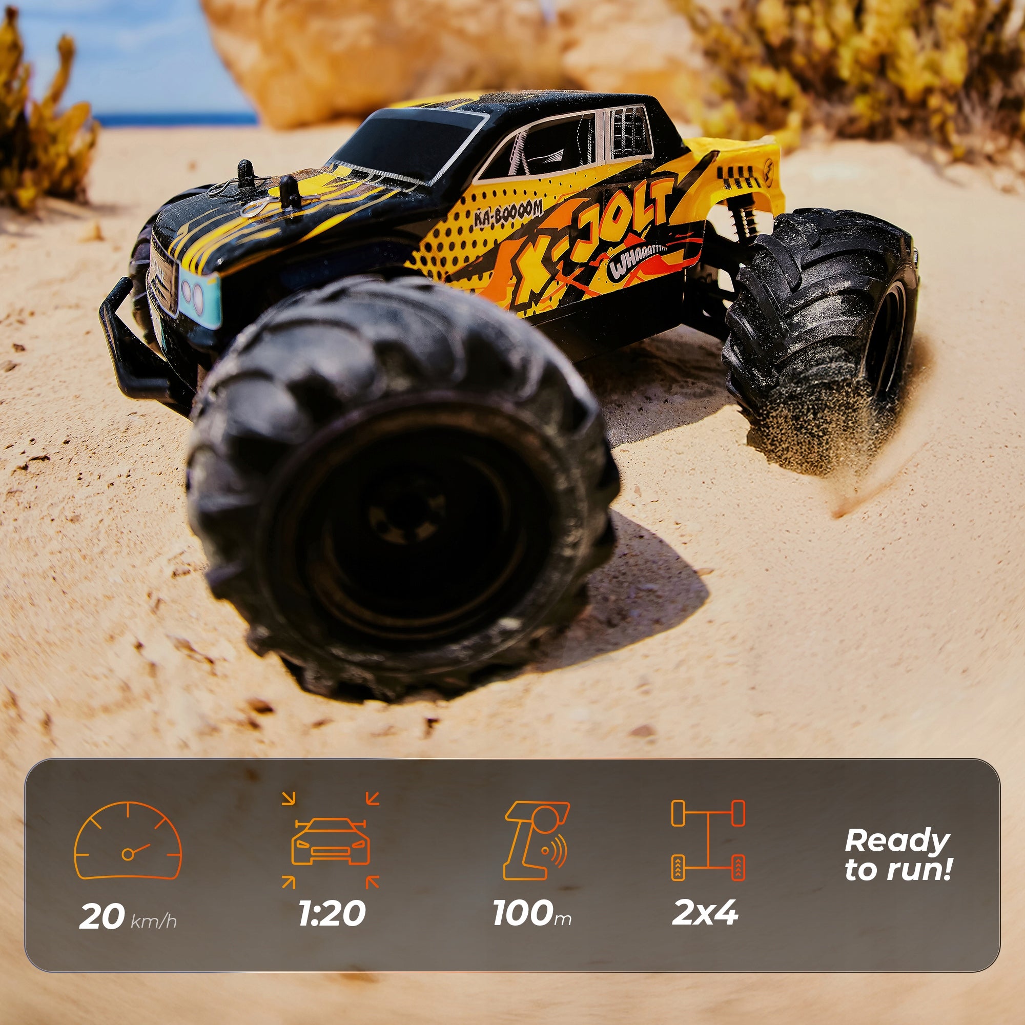 Remote controlled car MONSTER TRUCK car for remote control fast durable Manufacturer code Samochód Auto RC prezent dla dziecka
