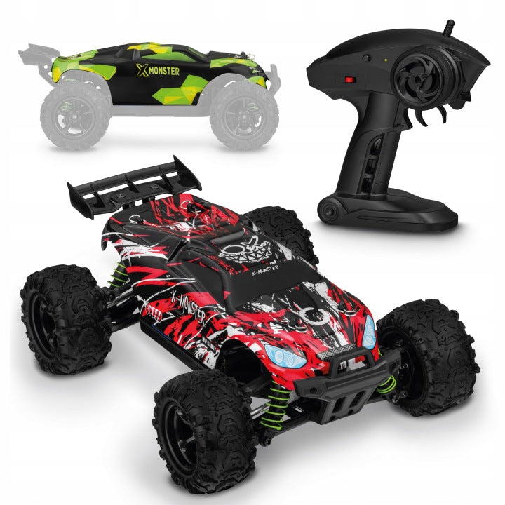 Remote controlled car RC 40min 100m 4x4 30km/h 2xbattery 1:18 +HOUSING