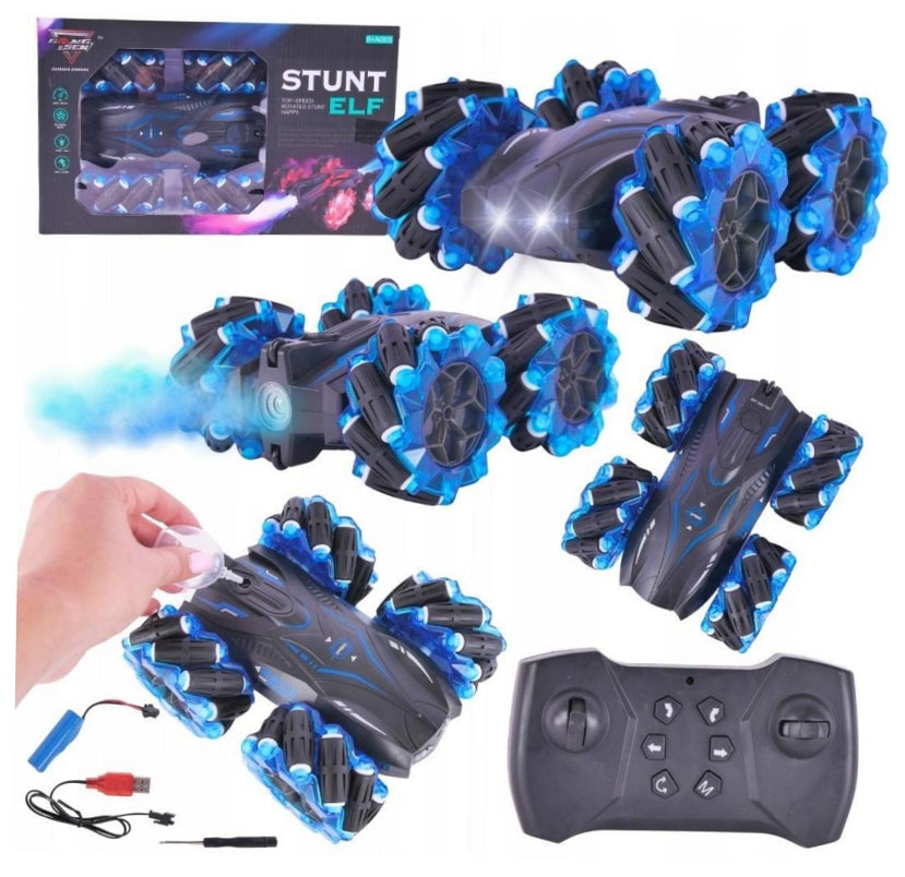 Remote controlled car with steam