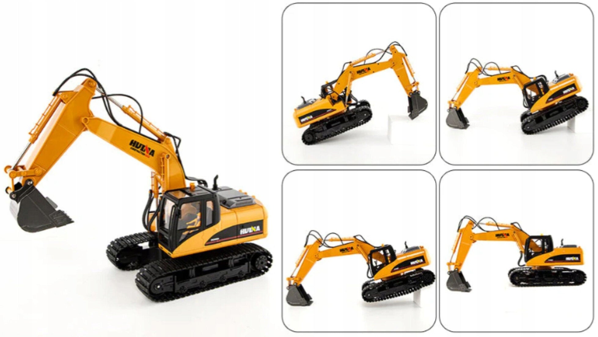 Remote controlled excavator HUINA 1535H Material metal