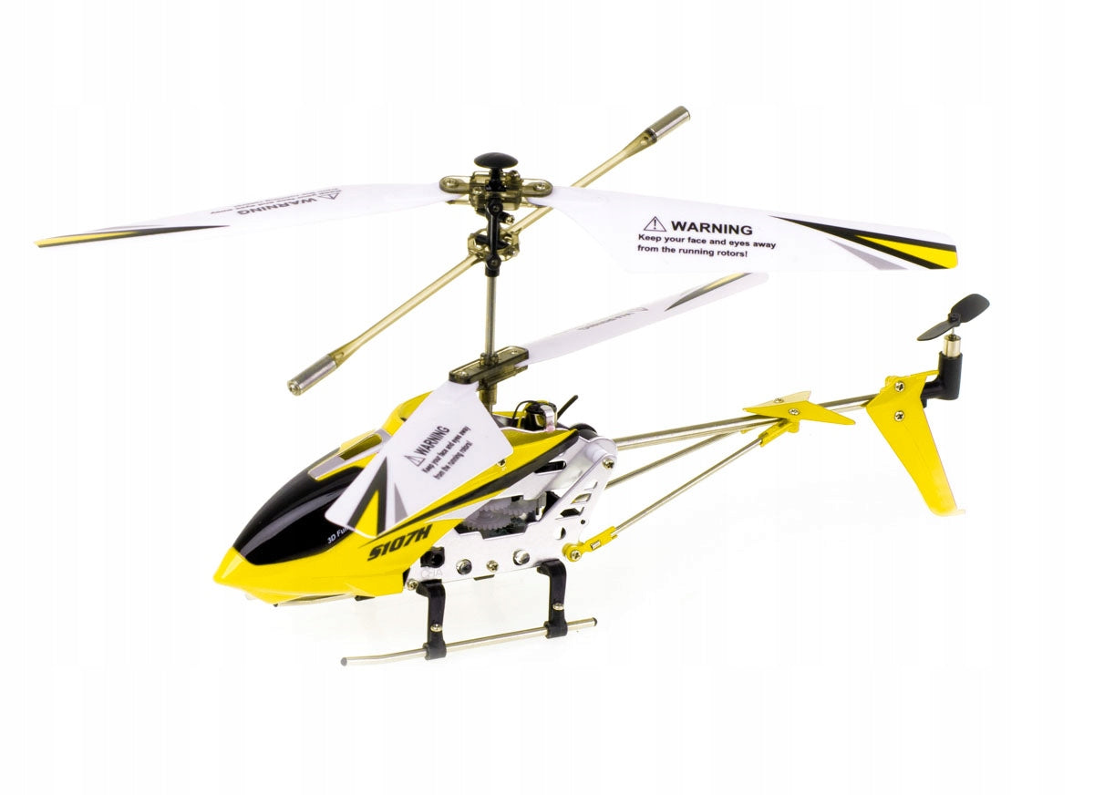 Remote controlled helicopter for RC remote control SYMA S107H 2. 4GHz RTF yellow