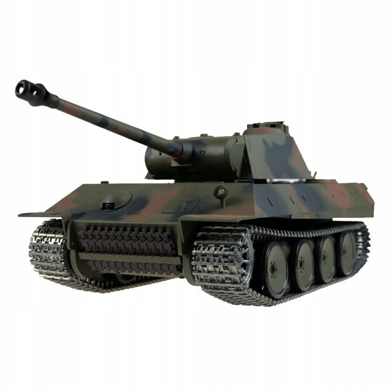 Remote-controlled tank Heng Long German Panther R/C PRO STEEL smokes