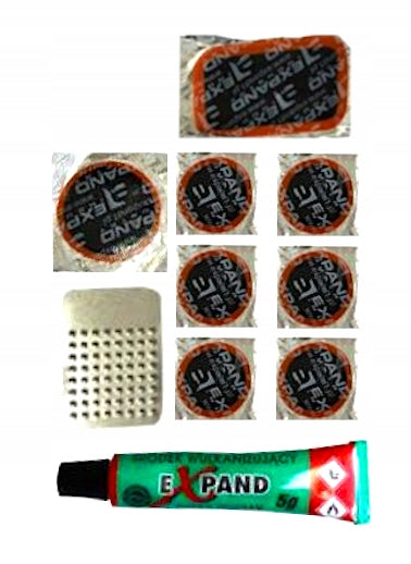 Repair kit for inner tubes 6 patches glue NEXELO 244319NEX Packaging status original