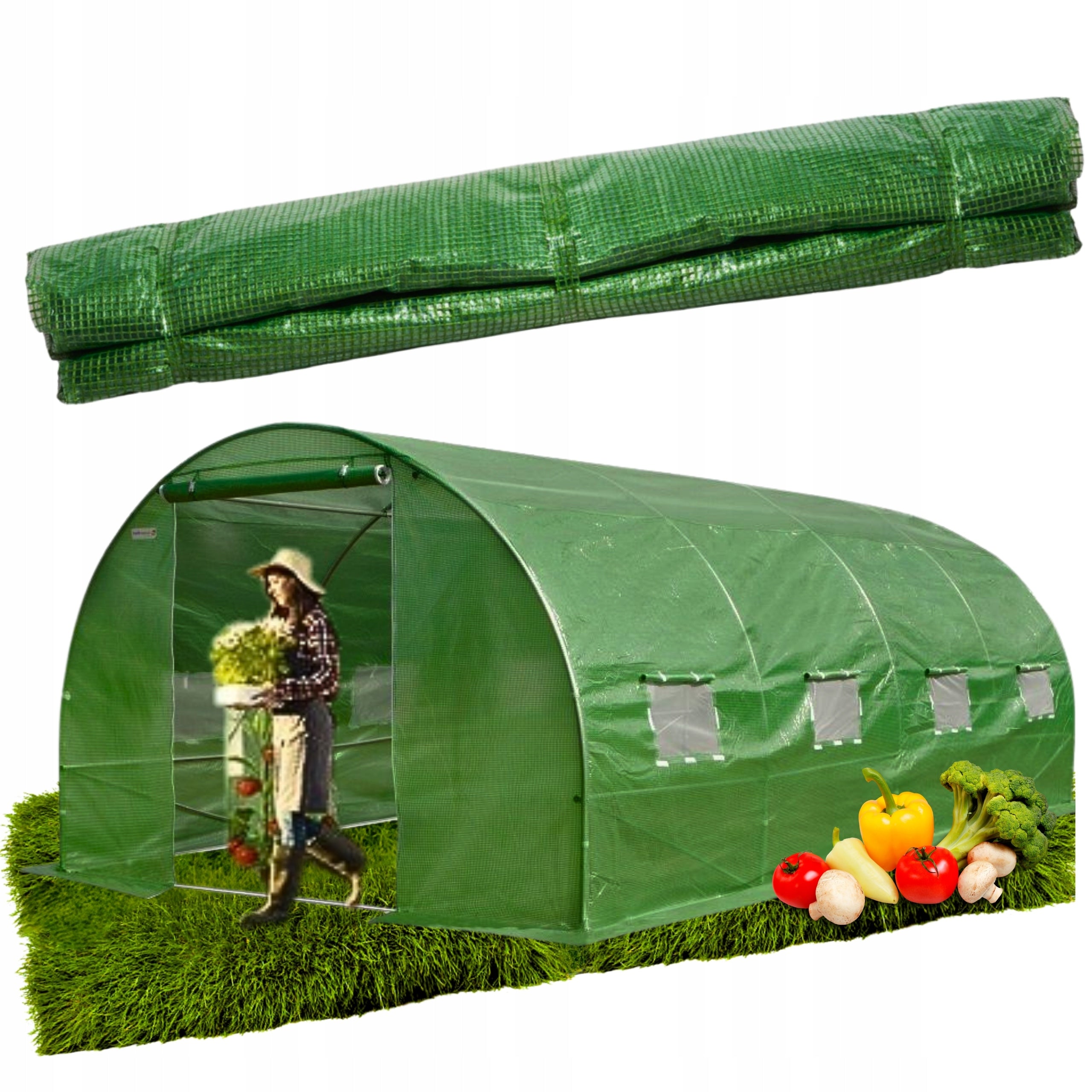 Replacement Film For Tunnel Garden Foil Tunnel 24 m² 3x8x2m | REINFORCED
