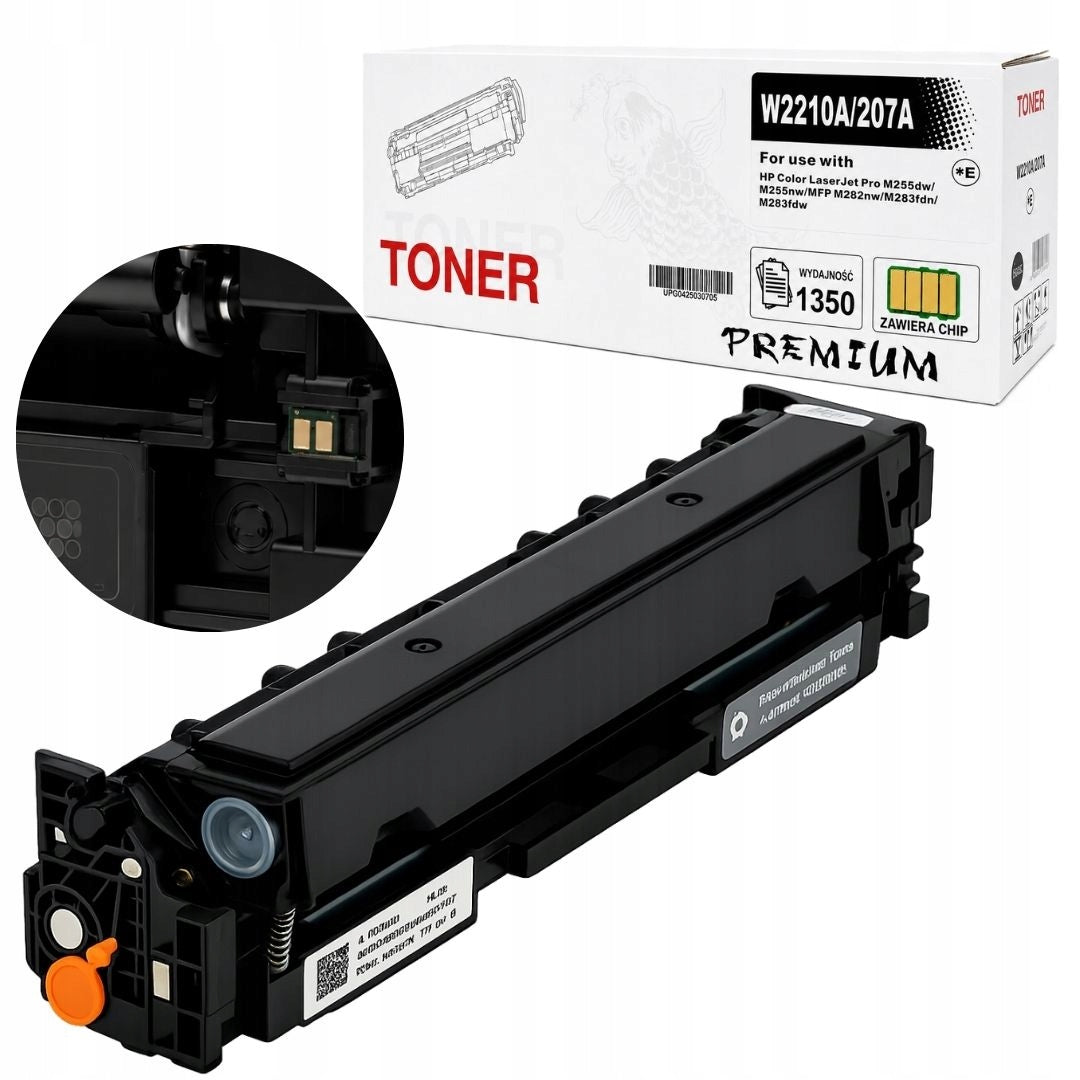 Replacement Toner Cartridge for HP 207A W2210A BK with Chip M255dw M283fdn M282nw M283cdw