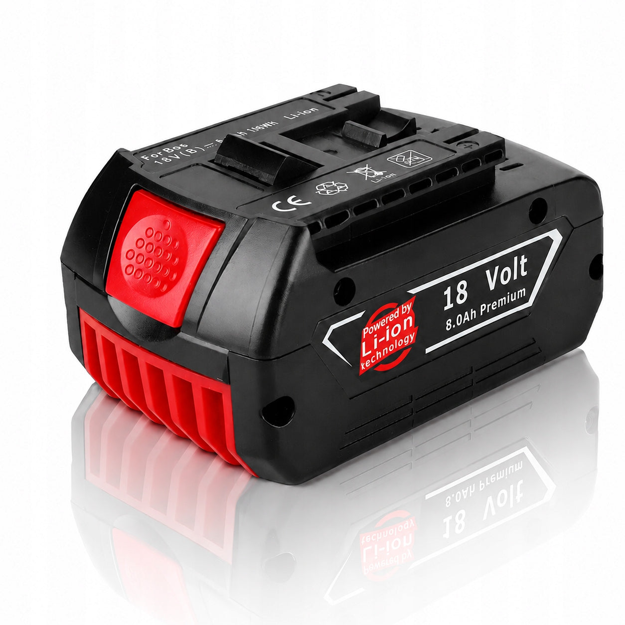 Replacement battery 18V 8Ah BAT609 BAT610 BAT618 for Bosch Li-ion tools Product weight with unit packaging 0.75 kg