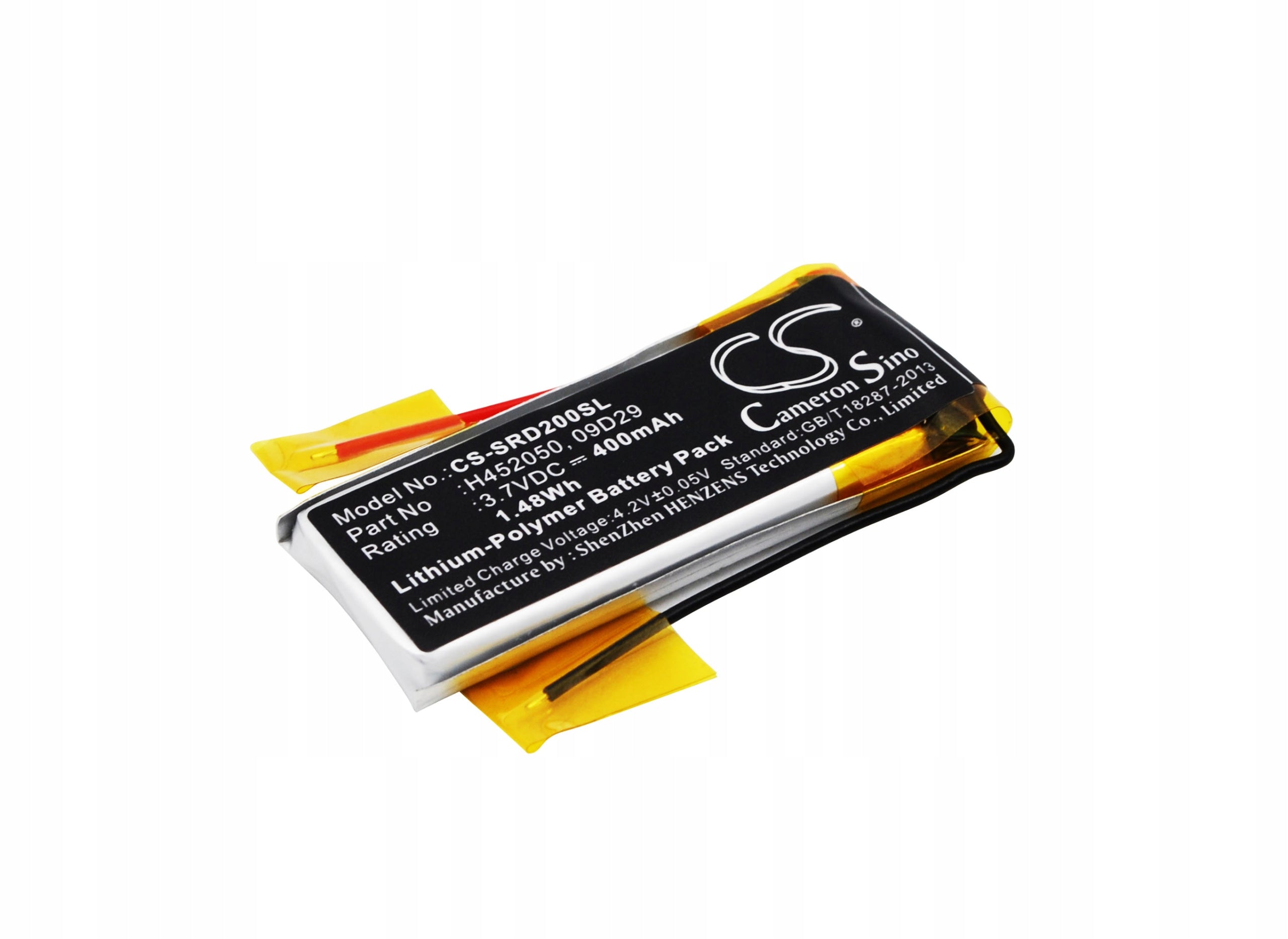 Replacement battery for Cardo Freecom 4+ / H452050 400 mAh Li-Polymer 3.7 V (Ca